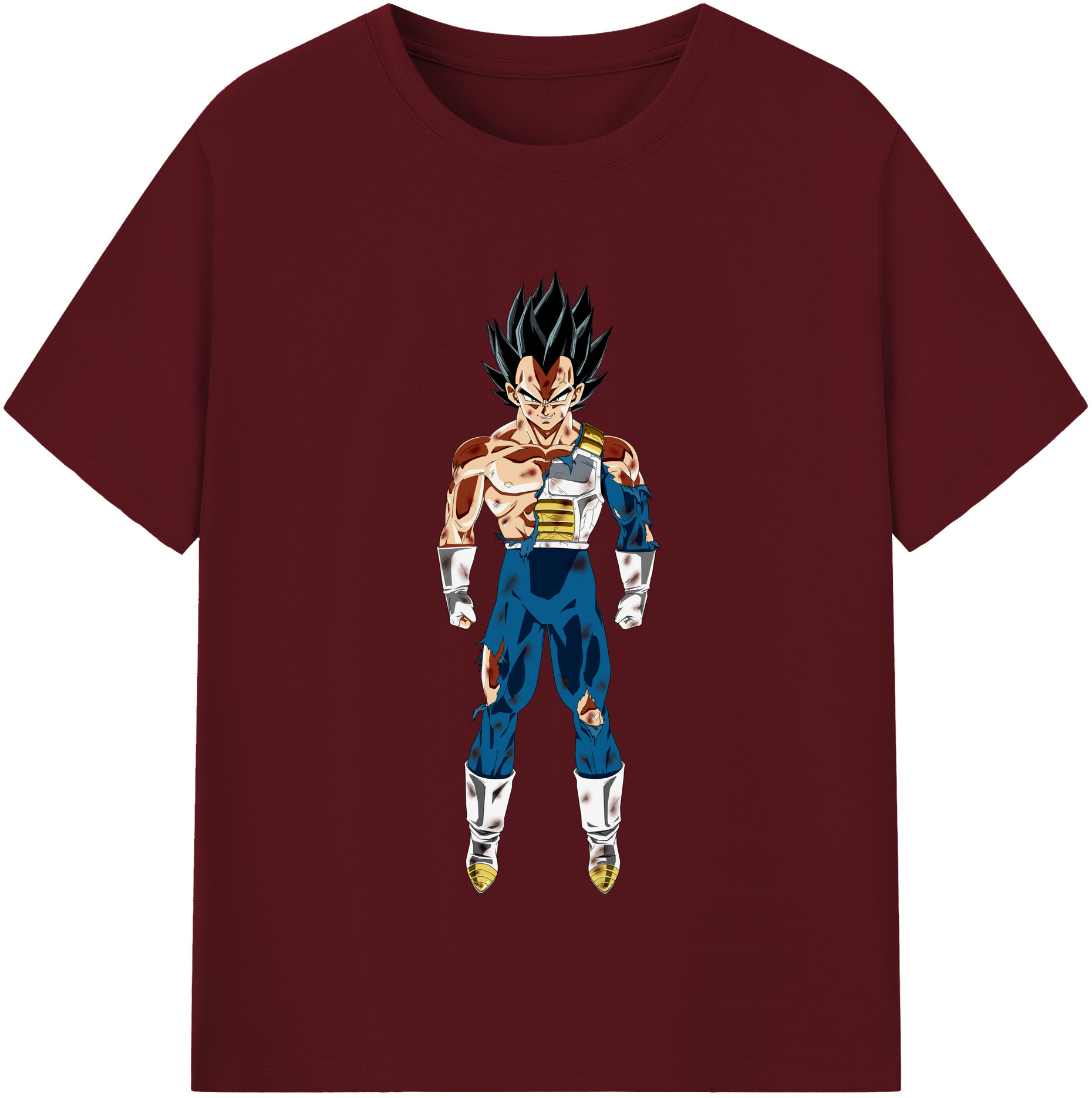 （画像用） ドラゴンボール ベジータ四世（Bejīta Yonsei）DRAGON BALL Vegeta IV 綿100％半袖Tシャツ（フロントプリント）